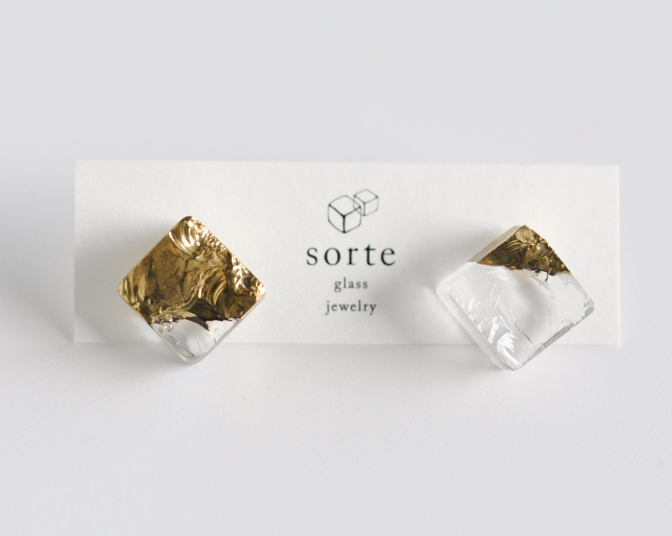 sorte glass jewelry Pierced Earring SGJ-102G