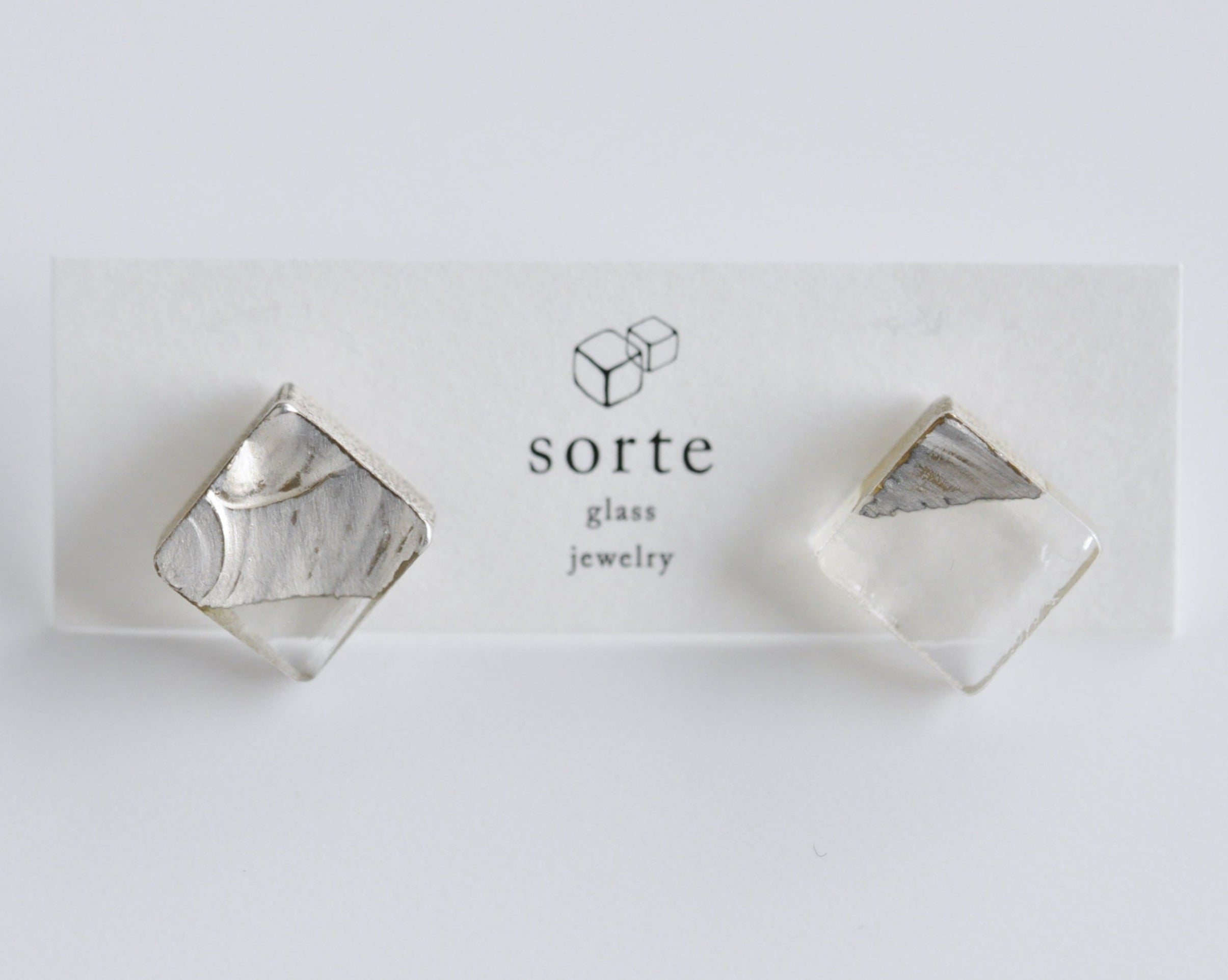 sorte glass jewelry Pierced Earring SGJ-102S