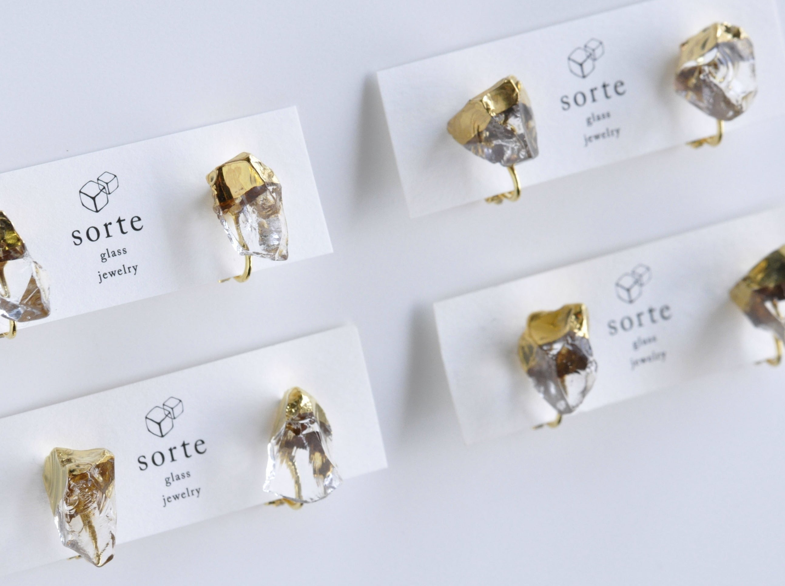 sorte glass jewelry Clip-on Earring SGJ-201GE