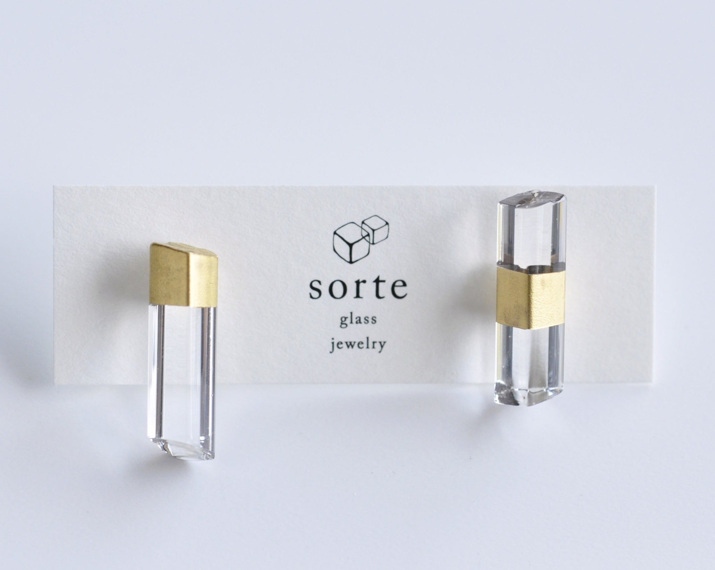 sorte glass jewelry Pierced Earring SGJ-103CG
