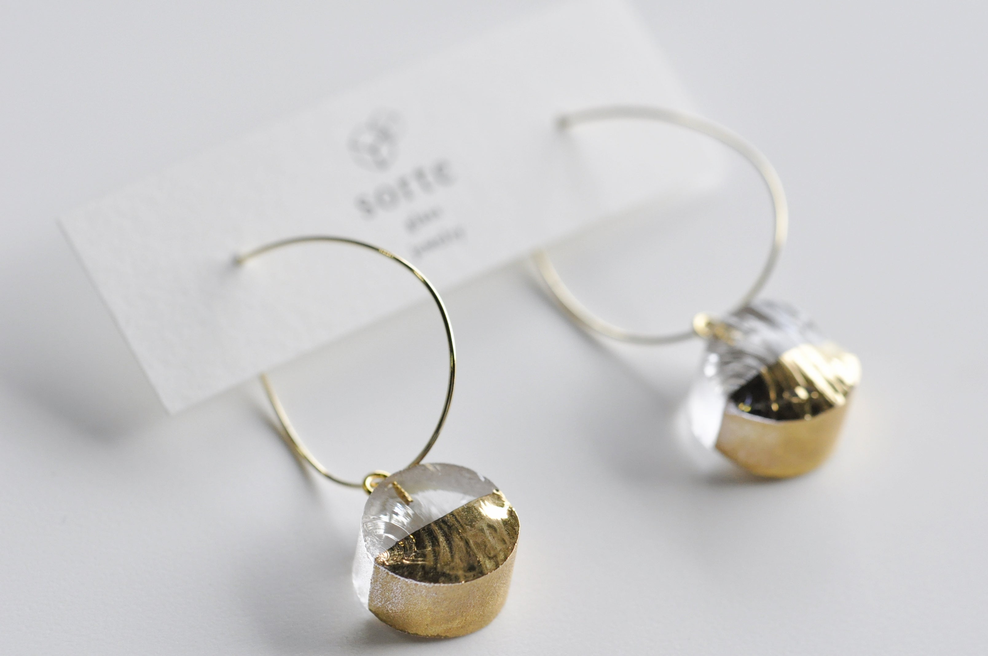 sorte glass jewelry Pierced Earring SGJ-011CI
