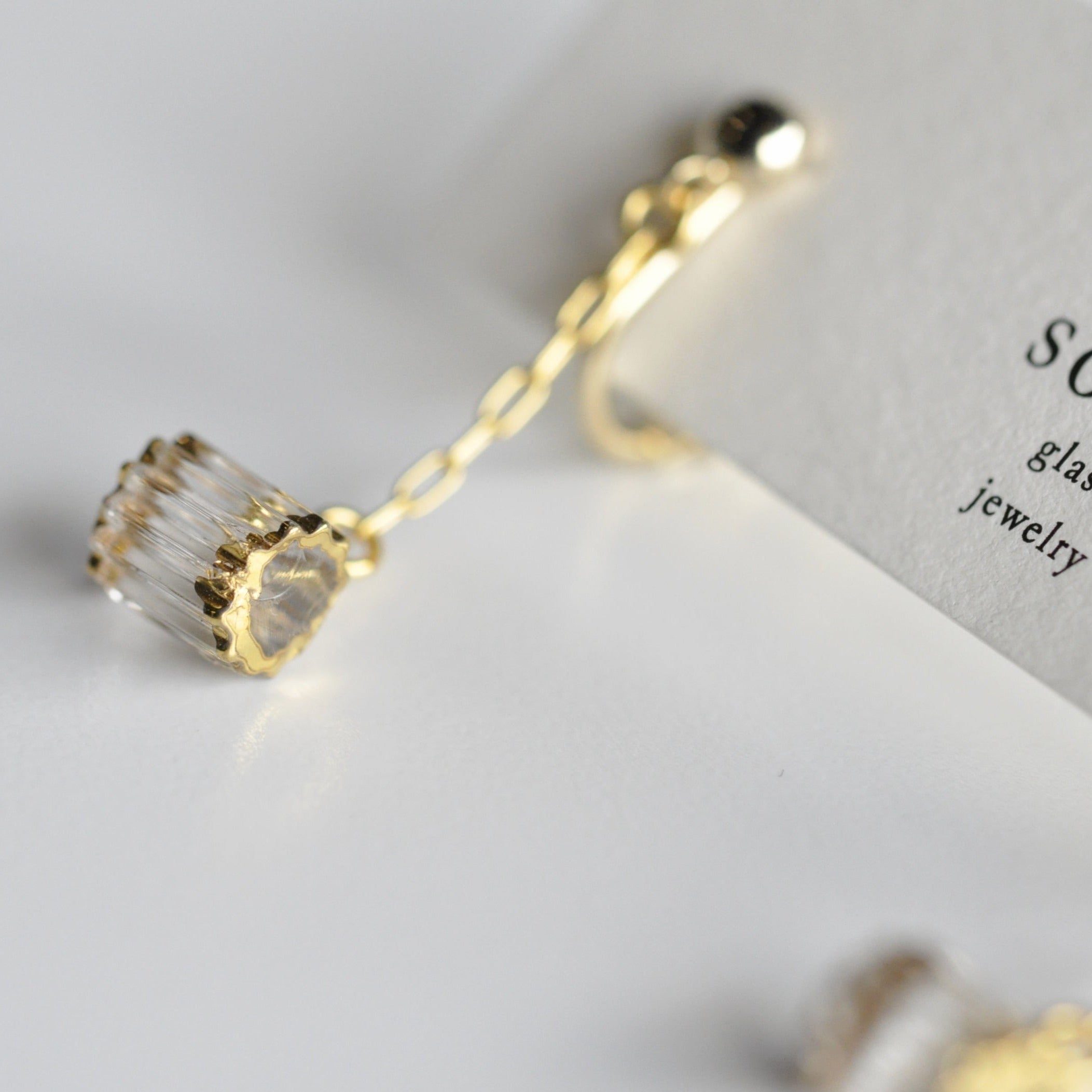 sorte glass jewelry Clip-on Earring SGJ-018E