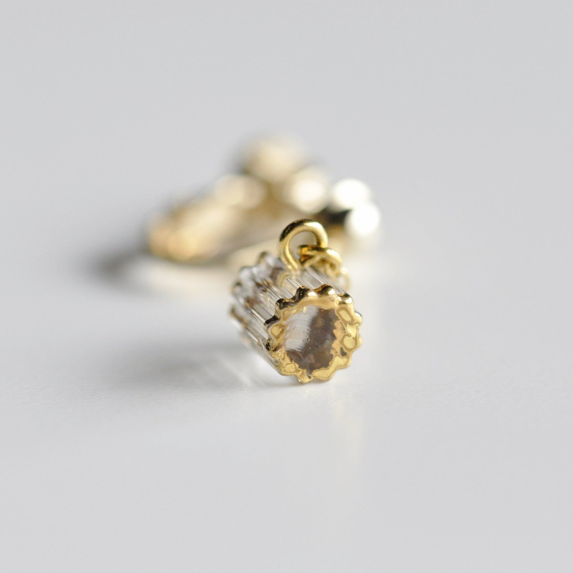 sorte glass jewelry Clip-on Earring SGJ-018E