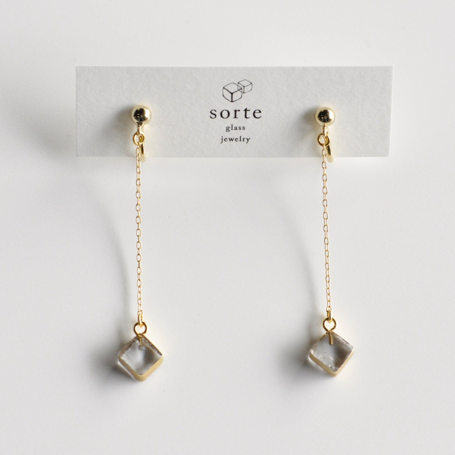 sorte glass jewelry Clip-on Earring SGJ-020E