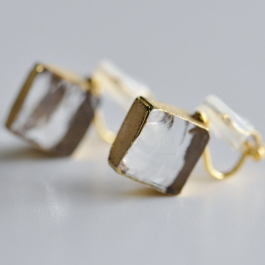 sorte glass jewelry Clip-on Earring SGJ-010E