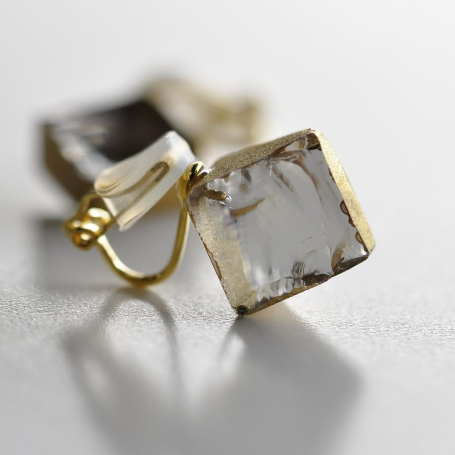 sorte glass jewelry Clip-on Earring SGJ-010E