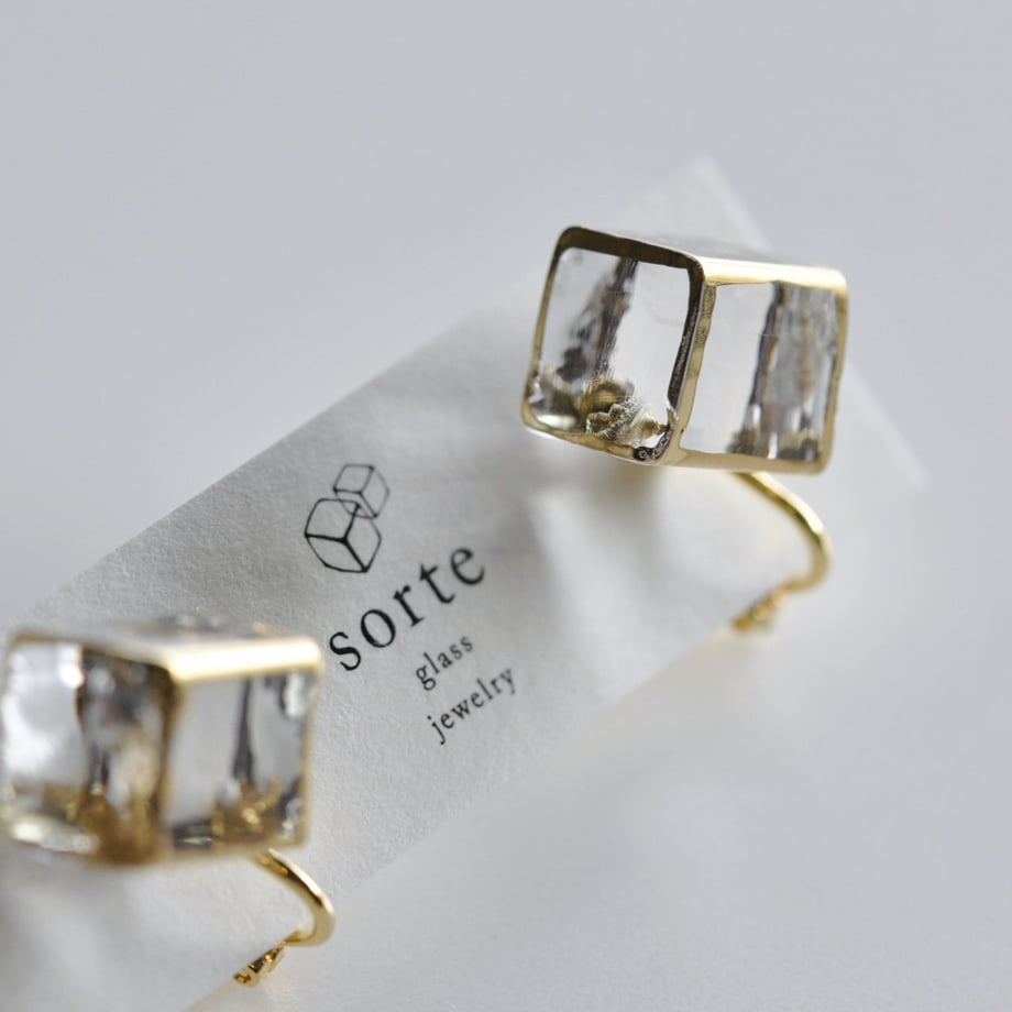 sorte glass jewelry Clip-on Earring SGJ-006E