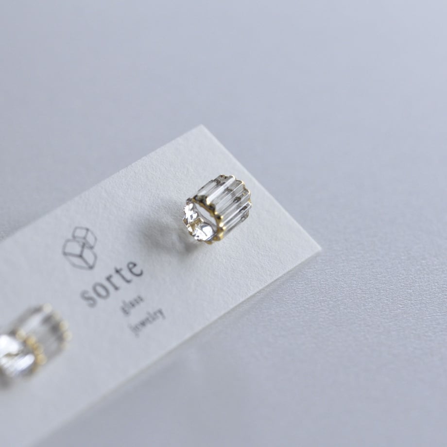 sorte glass jewelry Pierced Earring SGJ-002P