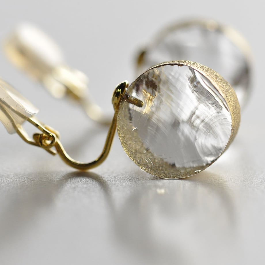 sorte glass jewelry Clip-on Earring　SGJ-008E