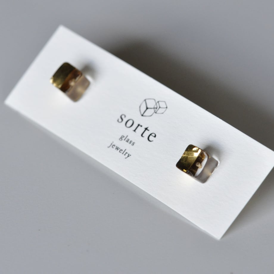 sorte glass jewelry Pierced Earring　SGJ-003P